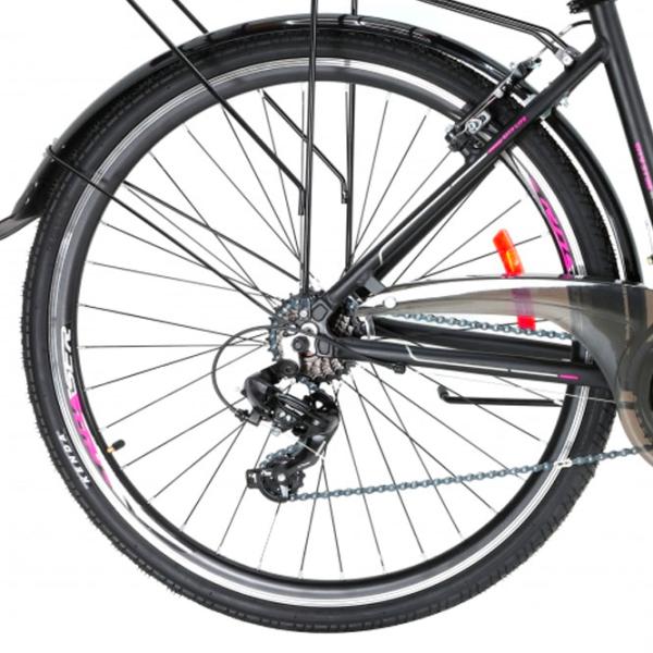 Велосипед Crosser CITY 700C 28" 18" Алюминий/ Розовый Черный photo 2 Велосипед Crosser CITY 700C 28" 18" Алюминий/ Розовый Черный photo 2
