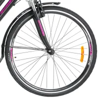 Bicicletă Crosser CITY 700C 28" 18" Aluminiu/ Pink Black photo 3