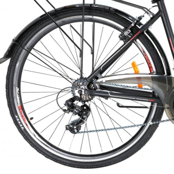 Bicicletă Crosser CITY 700C 28" 18" Aluminiu/ Red Black photo 2 Bicicletă Crosser CITY 700C 28" 18" Aluminiu/ Red Black photo 2