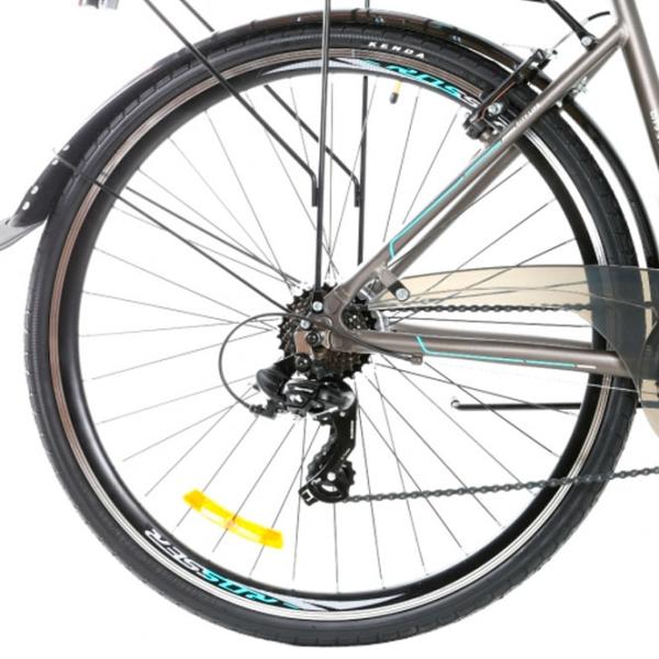 Велосипед Crosser CITY 700C 28" 18" Алюминий/ Синий Серый photo 2 Велосипед Crosser CITY 700C 28" 18" Алюминий/ Синий Серый photo 2