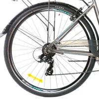 Bicicletă Crosser CITY 700C 28" 18" Aluminiu/ Blue Gray photo 2