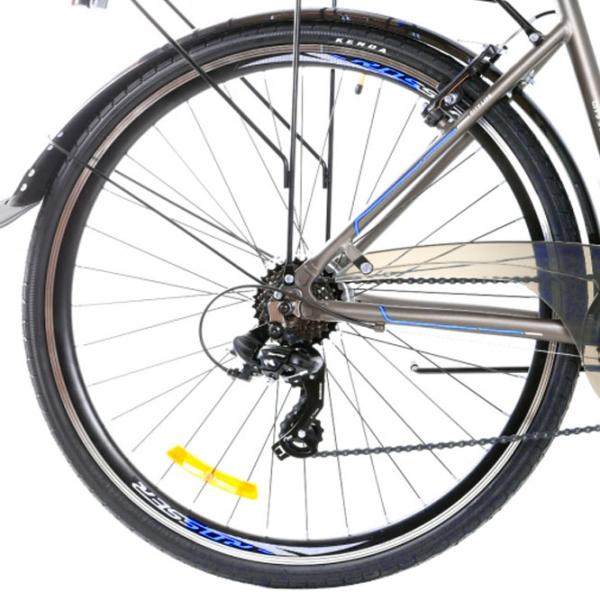 Велосипед Crosser CITY 700C 28" 18" Алюминий/ Синий Серый photo 3 Велосипед Crosser CITY 700C 28" 18" Алюминий/ Синий Серый photo 3