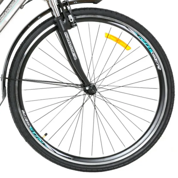 Велосипед Crosser CITY 700C 28" 18" Алюминий/ Синий Серый photo 4 Велосипед Crosser CITY 700C 28" 18" Алюминий/ Синий Серый photo 4