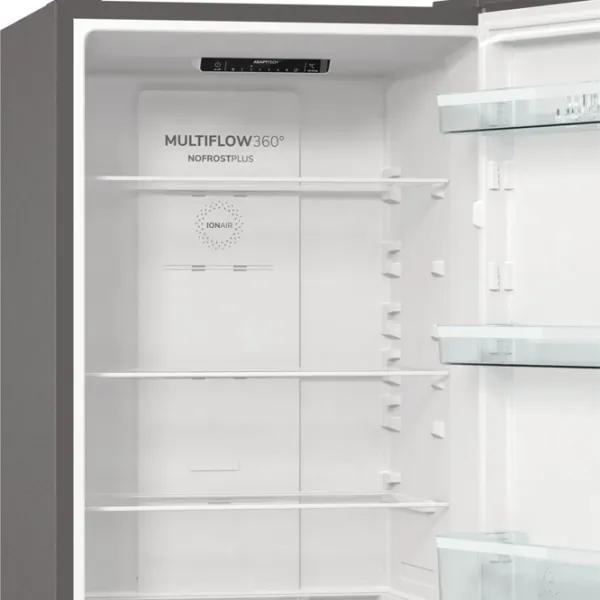 Frigider Gorenje NRK 6191 ES4 cu congelator jos 302 l / 185 cm / Inox photo 8