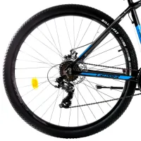Велосипед Crosser JAZZZ EF51 21S 29" 21" Алюминий/ Синий Черный photo 2