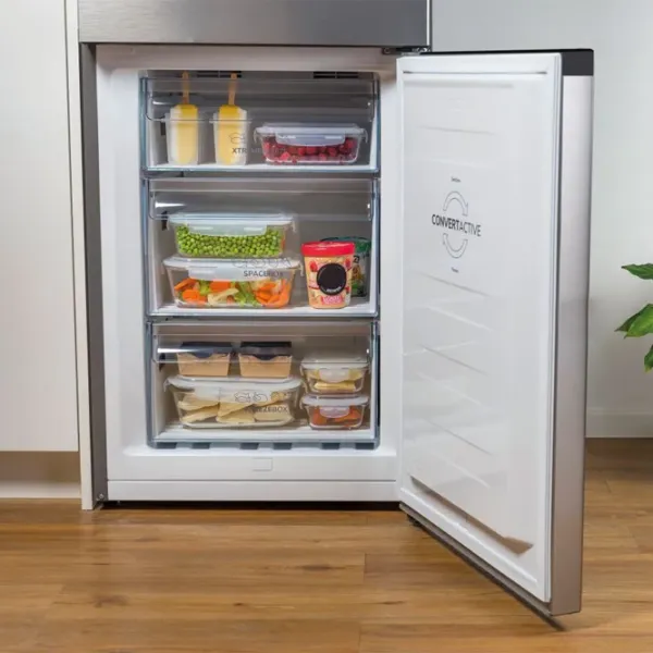 Frigider Gorenje NRK 6201 ES4 cu congelator jos 331 l / 200 cm / Inox photo 9