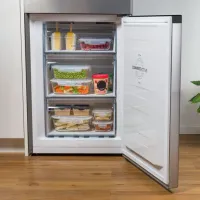 Frigider Gorenje NRK 6201 ES4 cu congelator jos 331 l / 200 cm / Inox photo 9