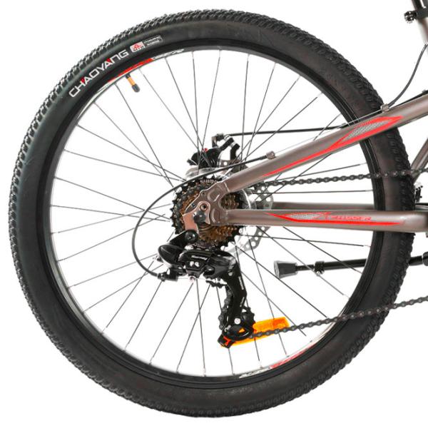 Bicicletă Crosser Legion 24" 13" (26-031-21-13) Aluminiu/ Red Silver photo 3 Bicicletă Crosser Legion 24" 13" (26-031-21-13) Aluminiu/ Red Silver photo 3
