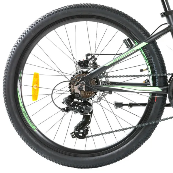 Bicicletă Crosser Levin 26" 14" (24-036-21-14) Aluminiu/ Green Black photo 3 Bicicletă Crosser Levin 26" 14" (24-036-21-14) Aluminiu/ Green Black photo 3