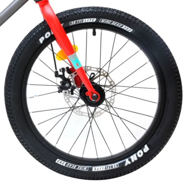 Bicicletă Crosser Kids Bike 24" Aluminiu/ Gray Red photo 4