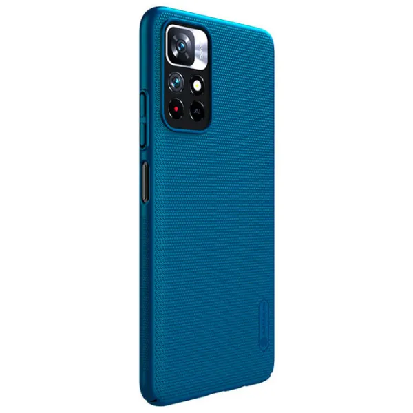Husă pentru smartphone Xiaomi Redmi Note 11 4G Nillkin/ Back/ Plastic/ Poliuretan/ Peacock Blue photo 3