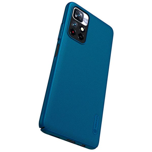 Husă pentru smartphone Xiaomi Redmi Note 11 4G Nillkin/ Back/ Plastic/ Poliuretan/ Peacock Blue photo 5