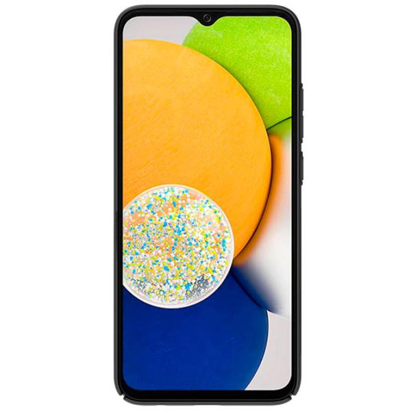 Husă pentru smartphone Samsung Galaxy A03 Nillkin/ Back/ Plastic/ Poliuretan/ Black photo 2