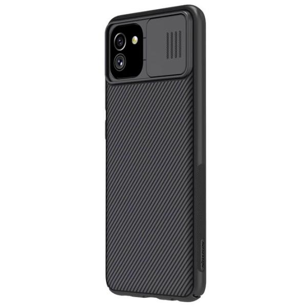 Husă pentru smartphone Samsung Galaxy A03 Nillkin/ Back/ Plastic/ Poliuretan/ Black photo 3