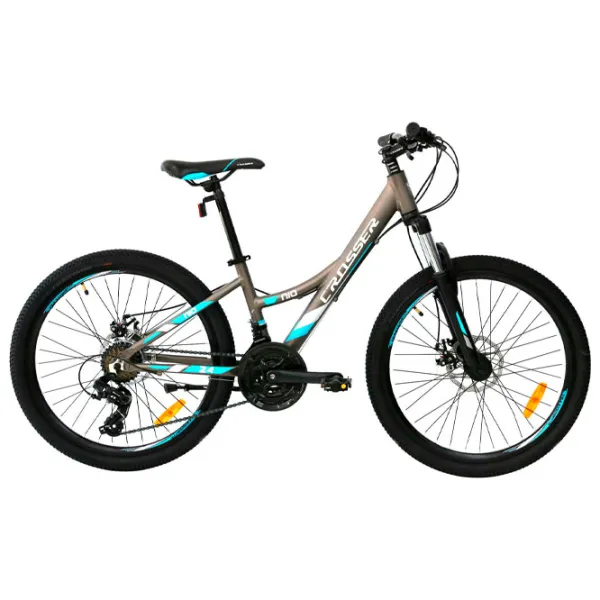 Bicicletă Crosser Stels Nio 26" 14" Aluminiu/ Gray Blue photo 4