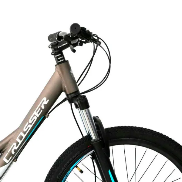 Bicicletă Crosser Stels Nio 26" 14" Aluminiu/ Gray Blue photo 5