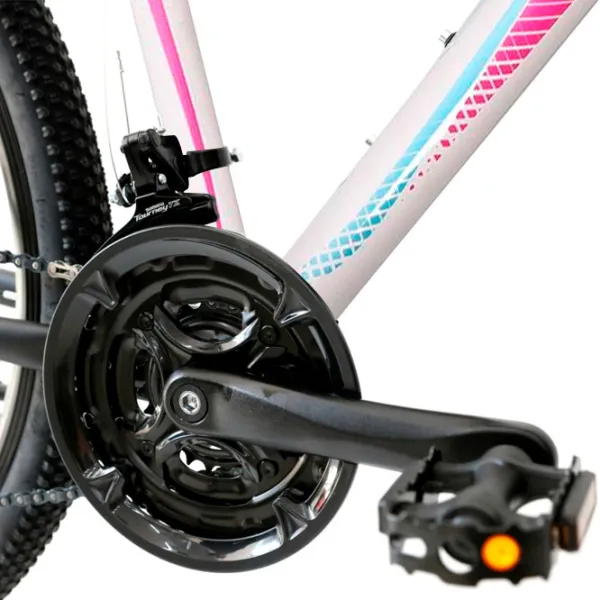 Bicicletă Crosser SWEET 26" 16" Aluminiu/ White Pink photo 5 Bicicletă Crosser SWEET 26" 16" Aluminiu/ White Pink photo 5