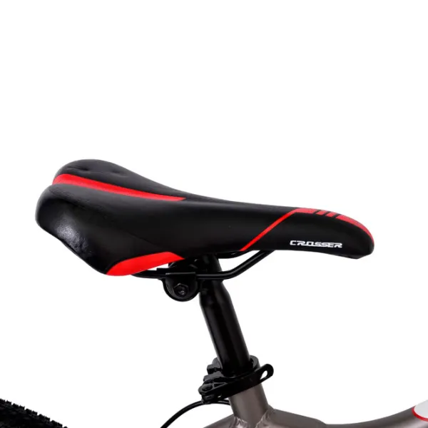 Велосипед Crosser Trinity 24" 15" Алюминий/ Серый Красный photo 3 Велосипед Crosser Trinity 24" 15" Алюминий/ Серый Красный photo 3