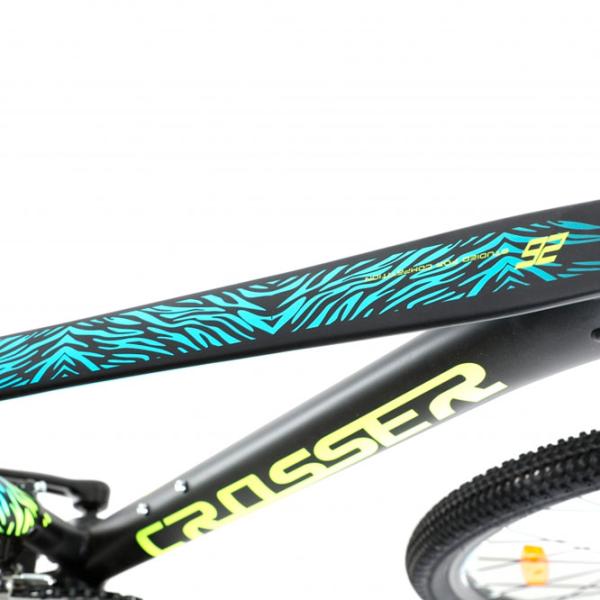 Велосипед Crosser Ultra 26" 16.9" Алюминий/ Черный Желтый photo 4