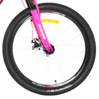 Велосипед Crosser XC-100 24" 11.8" Алюминий/ Черный Розовый photo 3