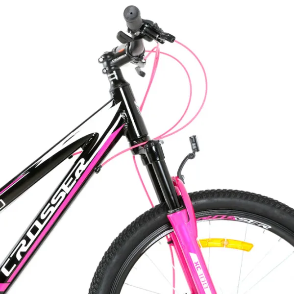 Bicicletă Crosser XC-100 24" 11.8" Aluminiu/ Black Pink photo 4