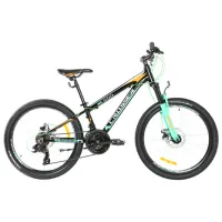 Bicicletă Crosser XC-200 26" 16.9" Aluminiu/ Green Black photo 2