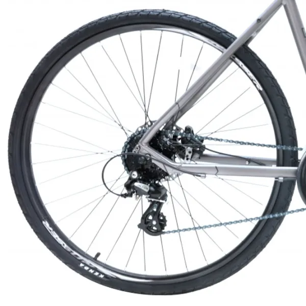 Bicicletă Crosser HYBRID 700C 20" 24" Aluminiu/ Gray Black photo 2