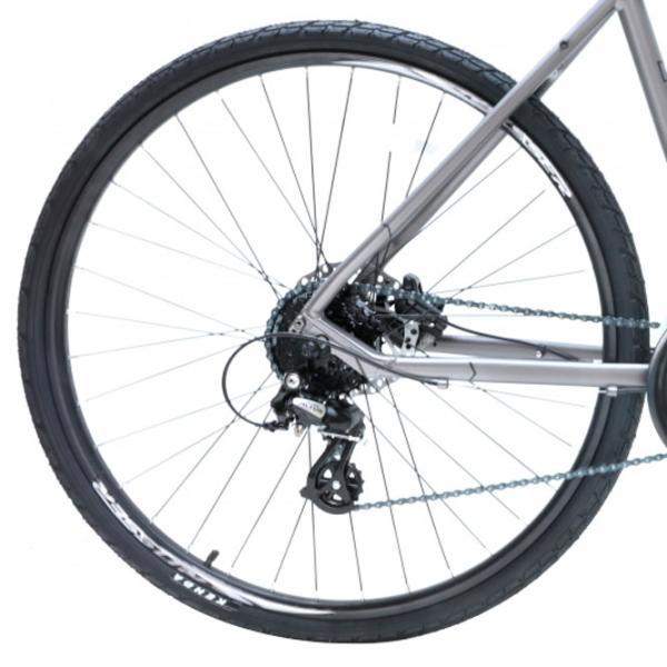 Bicicletă Crosser HYBRID 700C 20" 24" Aluminiu/ Gray Black photo 2