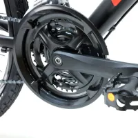 Bicicletă Crosser HYBRID 700C 21" 24" Aluminiu/ Black Red photo 5
