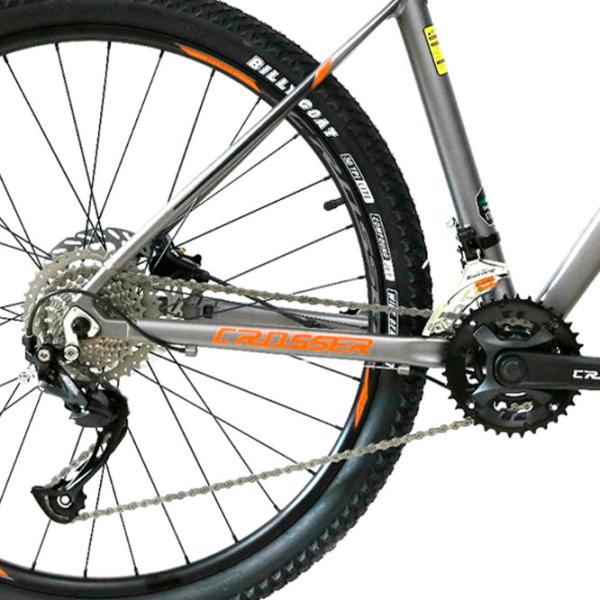 Bicicletă Crosser MT-042 29" 19" Aluminiu/ Orange Gray photo 5 Bicicletă Crosser MT-042 29" 19" Aluminiu/ Orange Gray photo 5