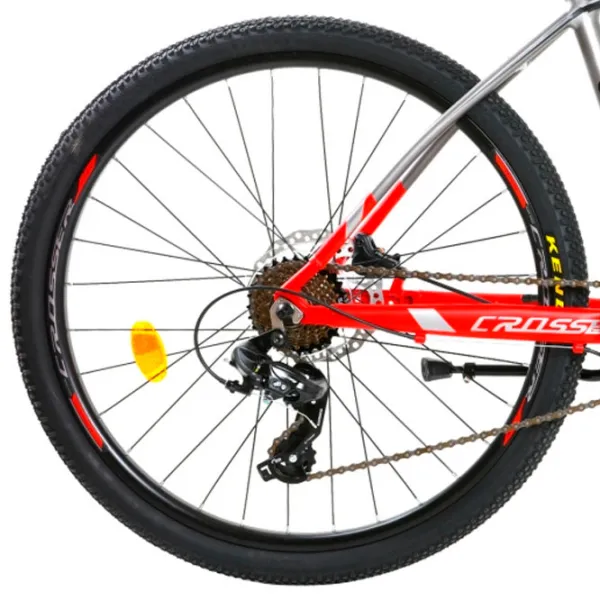 Велосипед Crosser QUICK 29" 19" Алюминий/ Красный Серый photo 2 Велосипед Crosser QUICK 29" 19" Алюминий/ Красный Серый photo 2