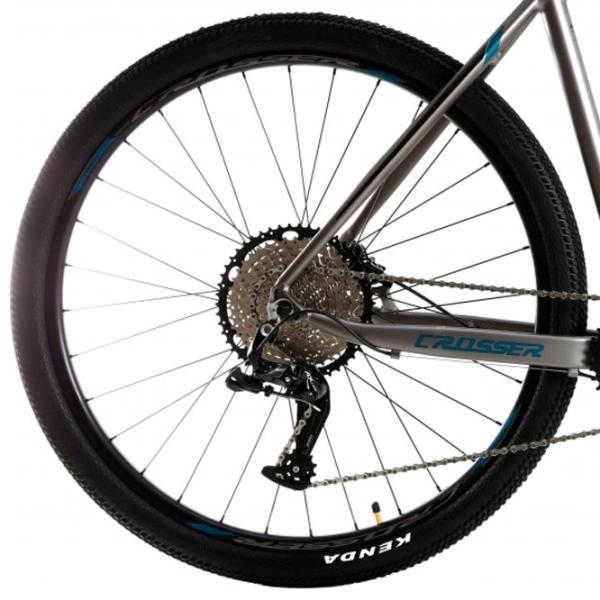 Велосипед Crosser SOLO 29" 19" Алюминий/ Синий Серый photo 2 Велосипед Crosser SOLO 29" 19" Алюминий/ Синий Серый photo 2