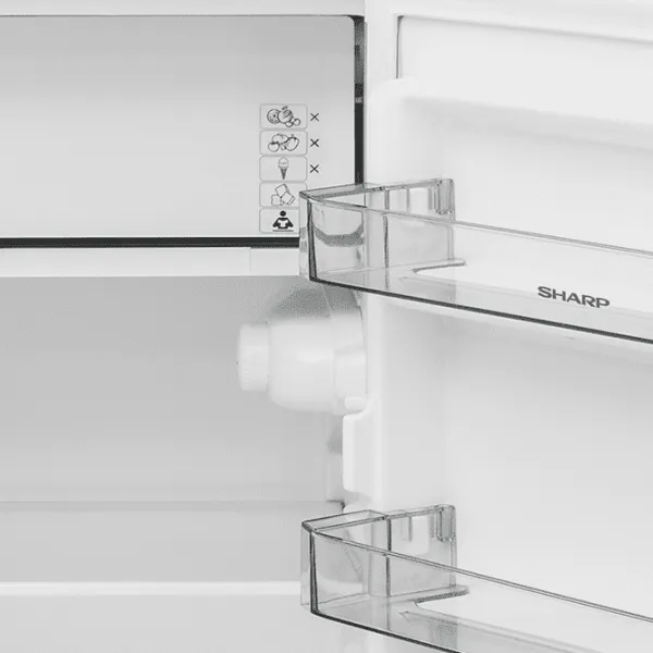 Frigider SHARP SJ-UF088M4W-EU cu congelator sus 89 l / 82.1 cm / White photo 4