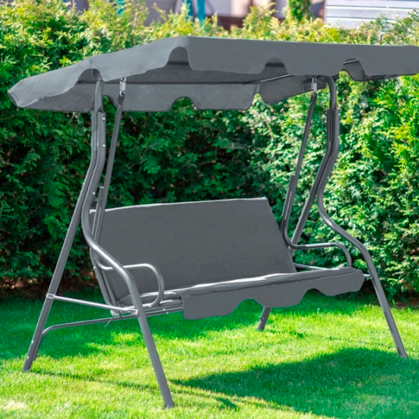 Leagăn de grădină FunFit Relax (2854) Gray/ 200 kg photo 3