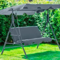 Садовые качели FunFit Relax (1601) Серый/ 200 кг photo 2