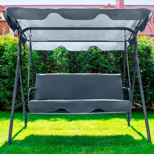 Leagăn de grădină FunFit Relax (1601) Gray/ 200 kg photo 3