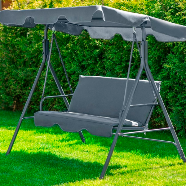 Leagăn de grădină FunFit Relax (1601) Gray/ 200 kg photo 4