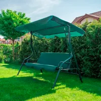 Садовые качели FunFit Relax (2855) Зелёный/ 200 кг photo 2