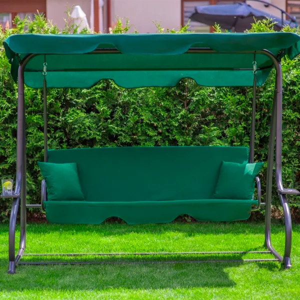 Leagăn de grădină FunFit Relax Plus (181) Green/ 200 kg photo 3