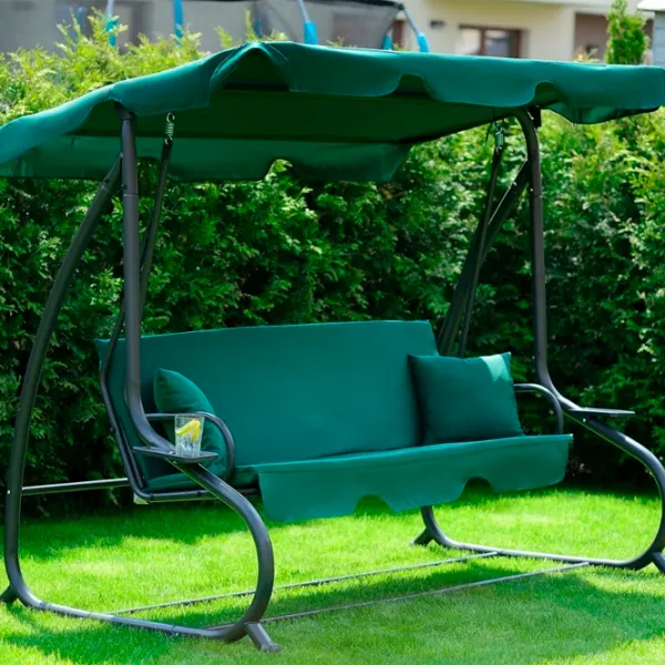 Leagăn de grădină FunFit Relax Plus (181) Green/ 200 kg photo 4