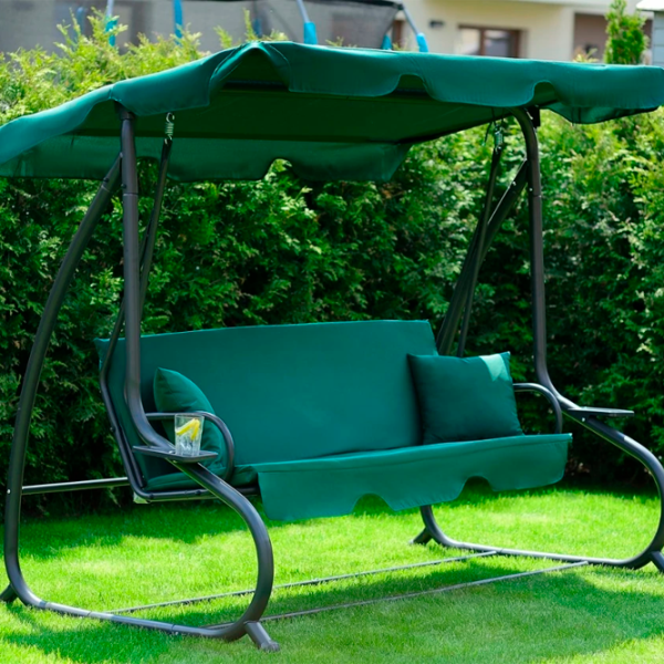 Leagăn de grădină FunFit Relax Plus (181) Green/ 200 kg photo 4
