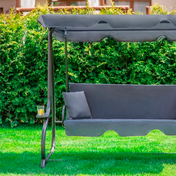 Leagăn de grădină FunFit Relax Plus (1604) Gray/ 200 kg photo 3