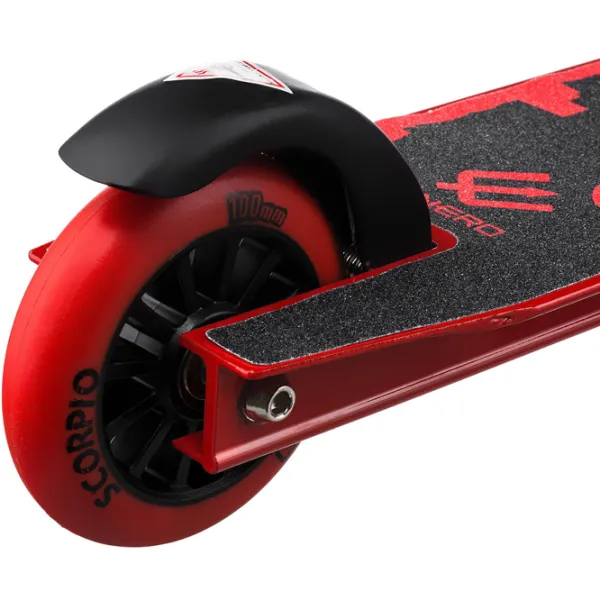 Trotinetă pentru copii cu două roți Enero Scorpio (1001683-001) 100 kg/ Red photo 3