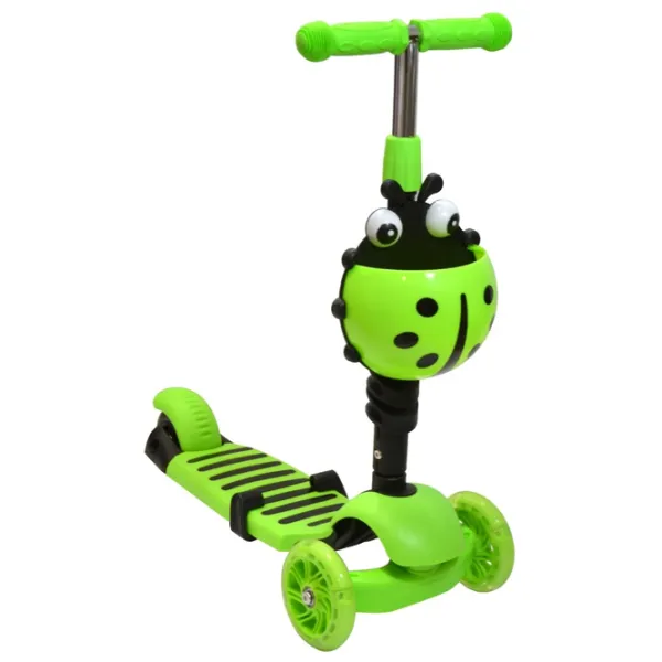 Trotinetă pentru copii cu trei roți Enero Balance 3 in 1 (1001680-001) 50 kg/ Green photo 4