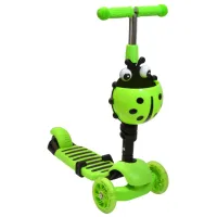 Trotinetă pentru copii cu trei roți Enero Balance 3 in 1 (1001680-001) 50 kg/ Green photo 4