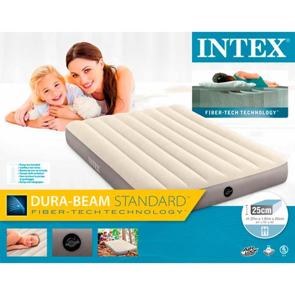 Надувной матрас Intex 64102 191см x 137см x 25см/ Бежевый photo 4