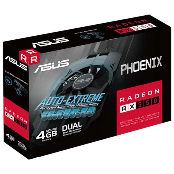 Видеокарта Asus Radeon RX 550 PCI Express x16 3.0 / 4 ГБ photo 6 Видеокарта Asus Radeon RX 550 PCI Express x16 3.0 / 4 ГБ photo 6