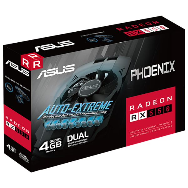 Видеокарта Asus Radeon RX 550 PCI Express x16 3.0 / 4 ГБ photo 6 Видеокарта Asus Radeon RX 550 PCI Express x16 3.0 / 4 ГБ photo 6