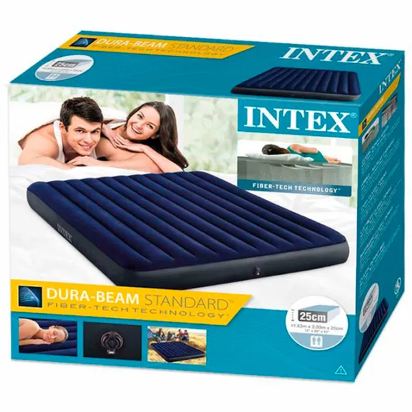 Надувной матрас Intex 64755 203см x 183см x 25см/ Синий photo 3