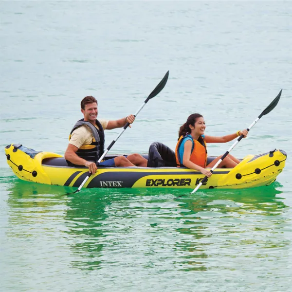 Надувная байдарка Intex Explorer K2 (68307) Желтый Черный photo 4